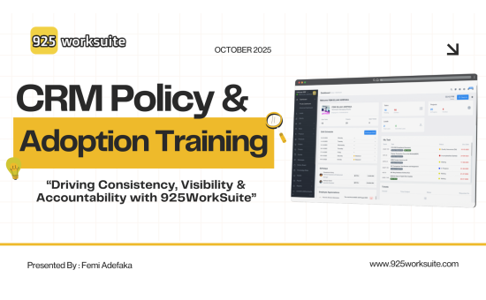 CRM Policy and Adoption Training
